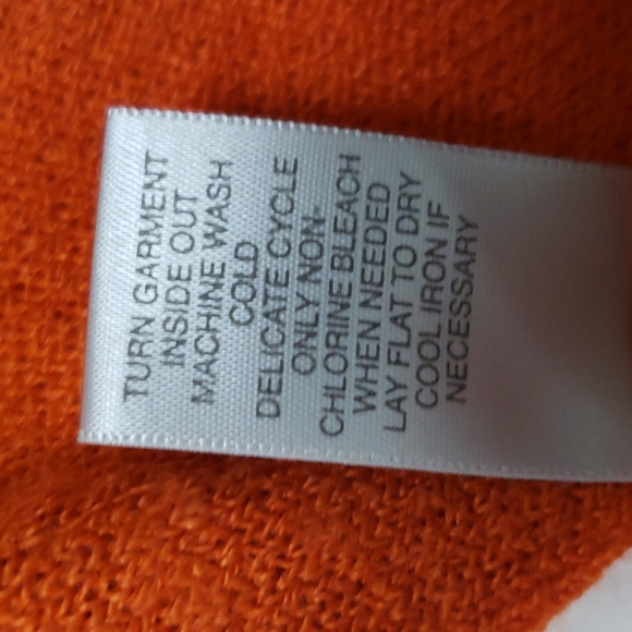 Avenue lightweight orange cardigan sweater - Picture 7 of 14